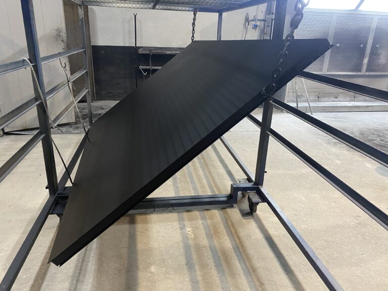 aplicación de pintura en polvo industrial